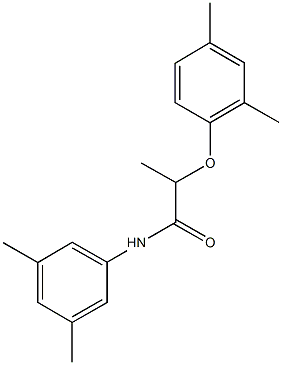 2-(2,4-dimethylphenoxy)-N-(3,5-dimethylphenyl)propanamide 구조식 이미지