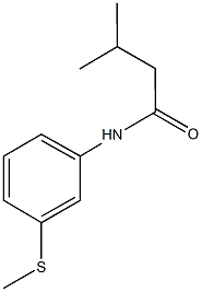 3-methyl-N-[3-(methylsulfanyl)phenyl]butanamide Structure