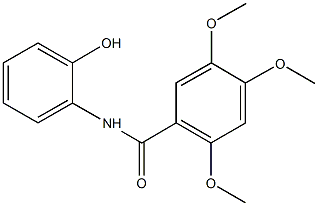 N-(2-hydroxyphenyl)-2,4,5-trimethoxybenzamide 구조식 이미지