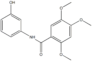 N-(3-hydroxyphenyl)-2,4,5-trimethoxybenzamide Structure