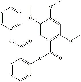 2-(phenoxycarbonyl)phenyl 2,4,5-trimethoxybenzoate Structure