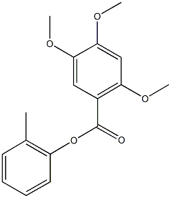 2-methylphenyl 2,4,5-trimethoxybenzoate 구조식 이미지