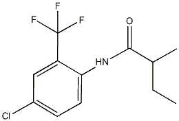 N-[4-chloro-2-(trifluoromethyl)phenyl]-2-methylbutanamide 구조식 이미지