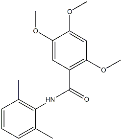 N-(2,6-dimethylphenyl)-2,4,5-trimethoxybenzamide Structure