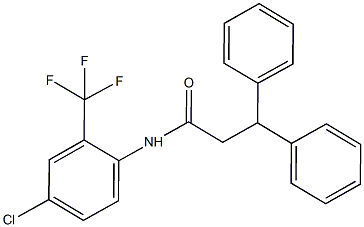 N-[4-chloro-2-(trifluoromethyl)phenyl]-3,3-diphenylpropanamide Structure