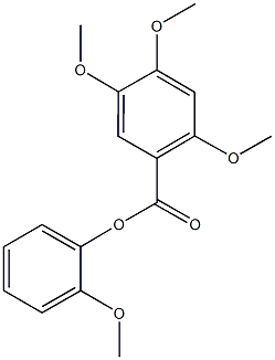 2-methoxyphenyl 2,4,5-trimethoxybenzoate Structure