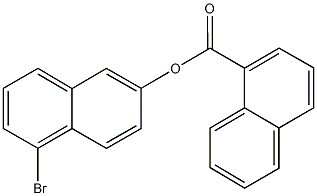 5-bromo-2-naphthyl 1-naphthoate Structure