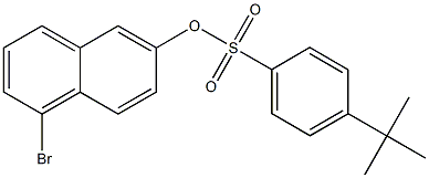 5-bromo-2-naphthyl 4-tert-butylbenzenesulfonate 구조식 이미지