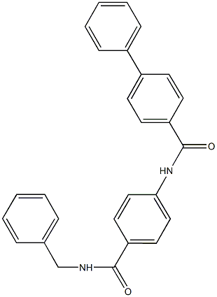 N-{4-[(benzylamino)carbonyl]phenyl}[1,1'-biphenyl]-4-carboxamide Structure