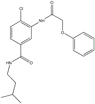4-chloro-N-isopentyl-3-[(phenoxyacetyl)amino]benzamide Structure