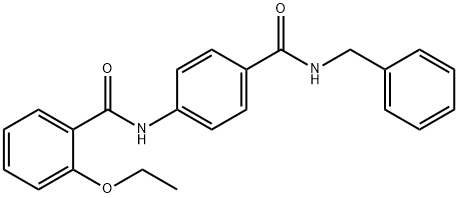 N-{4-[(benzylamino)carbonyl]phenyl}-2-ethoxybenzamide 구조식 이미지