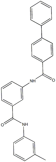 N-[3-(3-toluidinocarbonyl)phenyl][1,1'-biphenyl]-4-carboxamide Structure