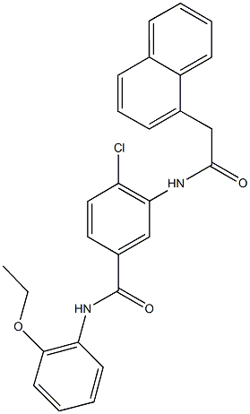 4-chloro-N-(2-ethoxyphenyl)-3-[(1-naphthylacetyl)amino]benzamide Structure