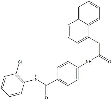 N-(2-chlorophenyl)-4-[(1-naphthylacetyl)amino]benzamide 구조식 이미지