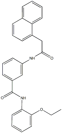 N-(2-ethoxyphenyl)-3-[(1-naphthylacetyl)amino]benzamide 구조식 이미지