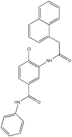 4-chloro-3-[(1-naphthylacetyl)amino]-N-phenylbenzamide Structure