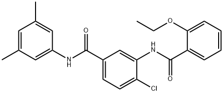 4-chloro-N-(3,5-dimethylphenyl)-3-[(2-ethoxybenzoyl)amino]benzamide Structure