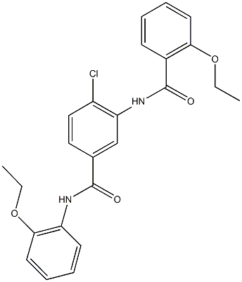 4-chloro-3-[(2-ethoxybenzoyl)amino]-N-(2-ethoxyphenyl)benzamide Structure