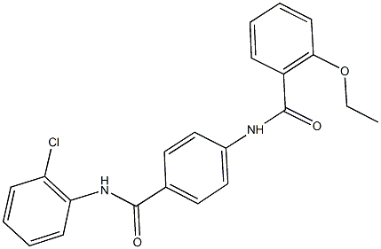 N-{4-[(2-chloroanilino)carbonyl]phenyl}-2-ethoxybenzamide 구조식 이미지