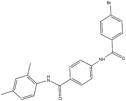 4-[(4-bromobenzoyl)amino]-N-(2,4-dimethylphenyl)benzamide Structure