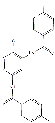 N-{2-chloro-5-[(4-methylbenzoyl)amino]phenyl}-4-methylbenzamide Structure