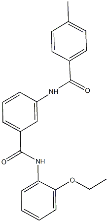 N-(2-ethoxyphenyl)-3-[(4-methylbenzoyl)amino]benzamide 구조식 이미지