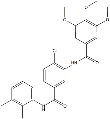 N-{2-chloro-5-[(2,3-dimethylanilino)carbonyl]phenyl}-3,4,5-trimethoxybenzamide Structure