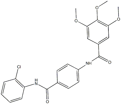 N-{4-[(2-chloroanilino)carbonyl]phenyl}-3,4,5-trimethoxybenzamide Structure