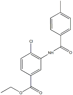 ethyl 4-chloro-3-[(4-methylbenzoyl)amino]benzoate 구조식 이미지