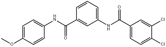 3,4-dichloro-N-{3-[(4-methoxyanilino)carbonyl]phenyl}benzamide 구조식 이미지