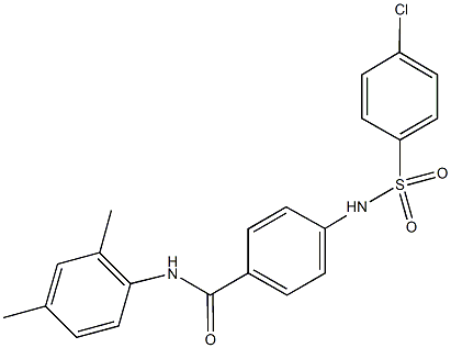 4-{[(4-chlorophenyl)sulfonyl]amino}-N-(2,4-dimethylphenyl)benzamide Structure