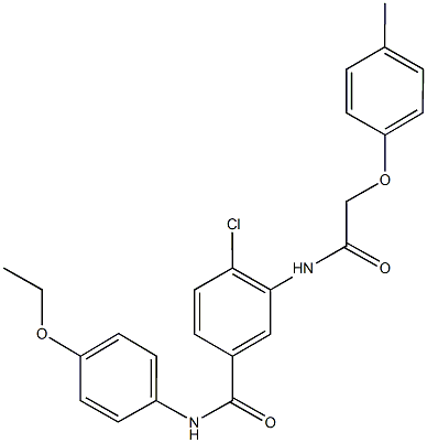 4-chloro-N-(4-ethoxyphenyl)-3-{[(4-methylphenoxy)acetyl]amino}benzamide 구조식 이미지