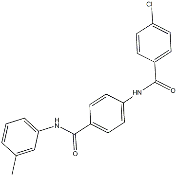 4-chloro-N-[4-(3-toluidinocarbonyl)phenyl]benzamide Structure