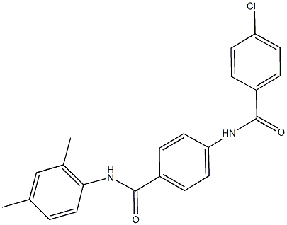 4-[(4-chlorobenzoyl)amino]-N-(2,4-dimethylphenyl)benzamide Structure