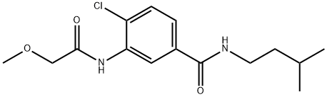 4-chloro-N-isopentyl-3-[(methoxyacetyl)amino]benzamide Structure