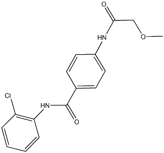 N-(2-chlorophenyl)-4-[(methoxyacetyl)amino]benzamide 구조식 이미지