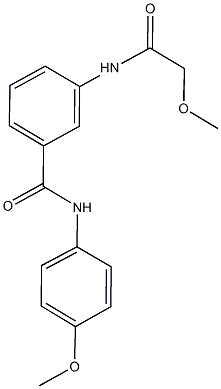 3-[(methoxyacetyl)amino]-N-(4-methoxyphenyl)benzamide Structure