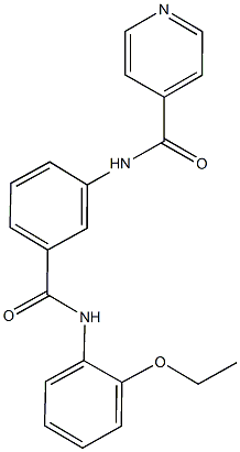 N-{3-[(2-ethoxyanilino)carbonyl]phenyl}isonicotinamide Structure