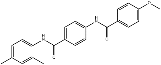 N-(2,4-dimethylphenyl)-4-[(4-methoxybenzoyl)amino]benzamide Structure