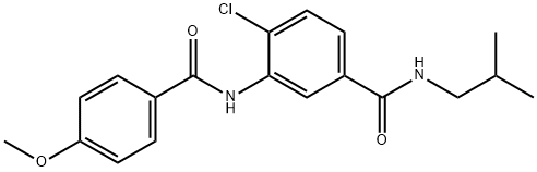4-chloro-N-isobutyl-3-[(4-methoxybenzoyl)amino]benzamide Structure