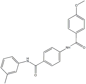 4-methoxy-N-[4-(3-toluidinocarbonyl)phenyl]benzamide 구조식 이미지