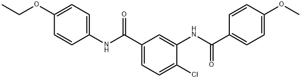 4-chloro-N-(4-ethoxyphenyl)-3-[(4-methoxybenzoyl)amino]benzamide Structure