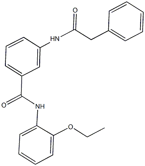 N-(2-ethoxyphenyl)-3-[(phenylacetyl)amino]benzamide 구조식 이미지