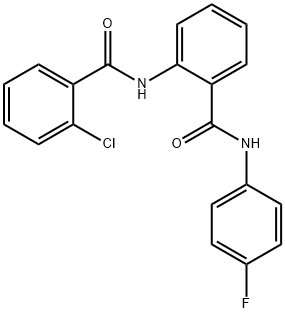 2-[(2-chlorobenzoyl)amino]-N-(4-fluorophenyl)benzamide Structure
