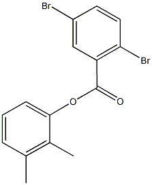 2,3-dimethylphenyl 2,5-dibromobenzoate 구조식 이미지