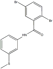 2,5-dibromo-N-[3-(methylsulfanyl)phenyl]benzamide Structure