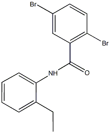 2,5-dibromo-N-(2-ethylphenyl)benzamide 구조식 이미지