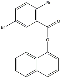 1-naphthyl 2,5-dibromobenzoate 구조식 이미지