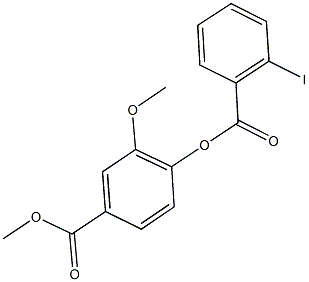 methyl 4-[(2-iodobenzoyl)oxy]-3-methoxybenzoate Structure