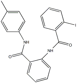 2-[(2-iodobenzoyl)amino]-N-(4-methylphenyl)benzamide 구조식 이미지